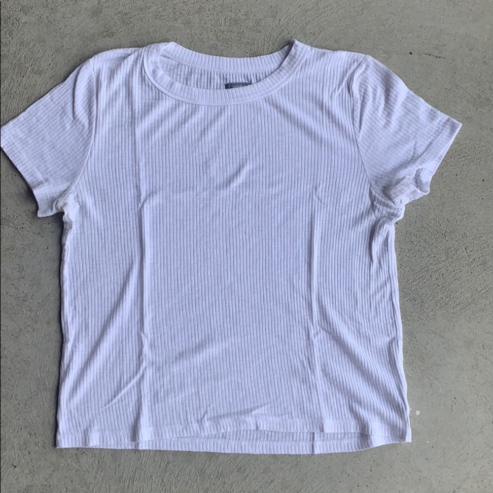 ☀️☀️Aerie White Ribbed T-Shirt